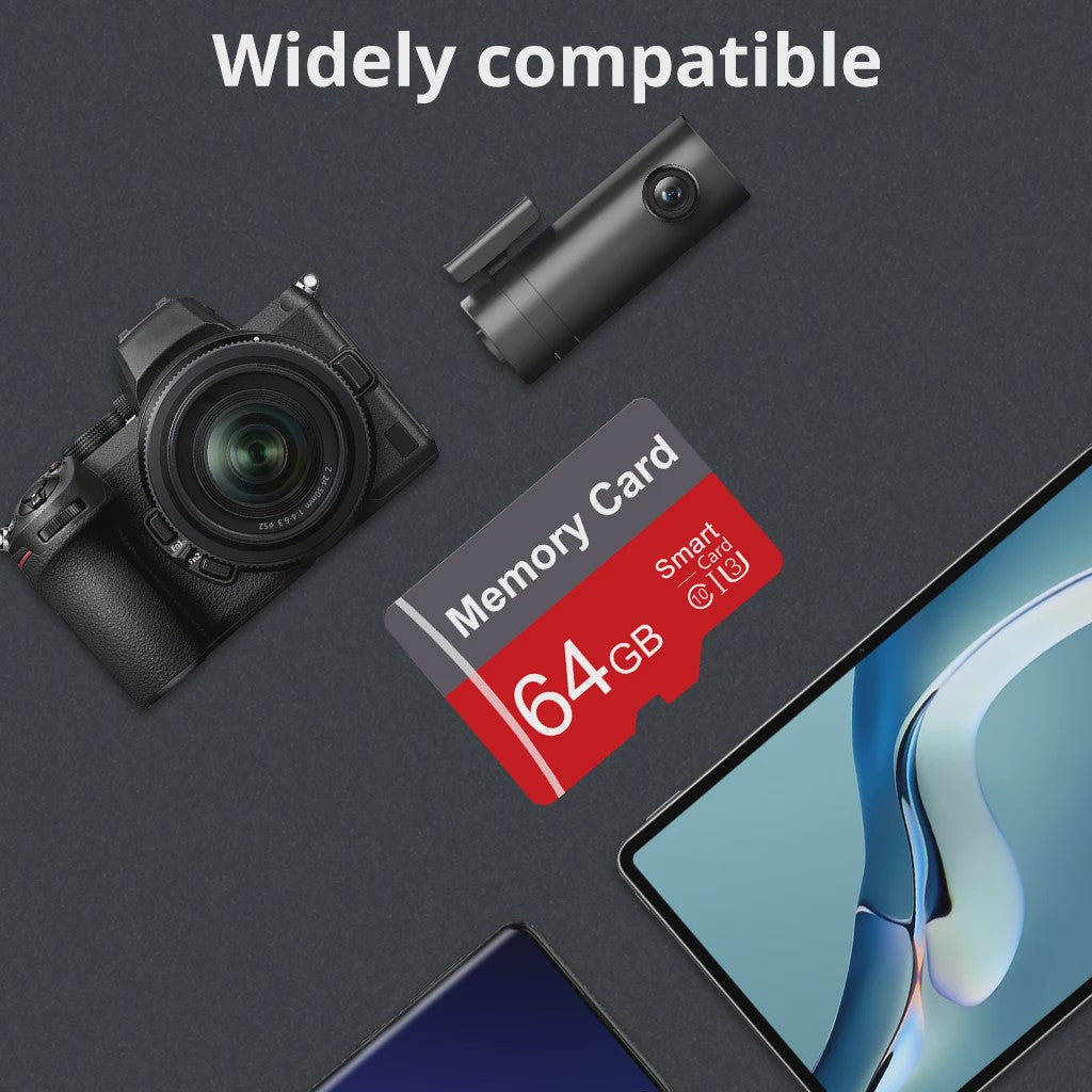 Snelle Micro SD Kaart - Class 10 Opslag voor Smartphone & meer (1GB-128GB)