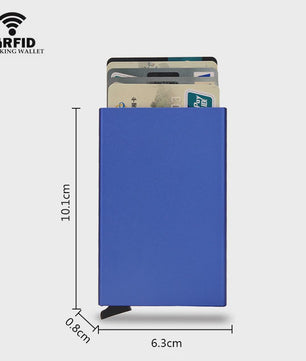 RFID Kaarthouder Portemonnee - Slank Metalen Pop-Up Wallet voor Heren & Dames