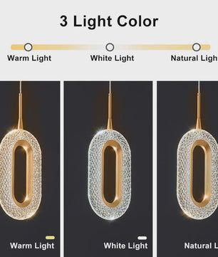 Moderne Kristallen LED Hanglamp - Stijlvolle Verlichting voor Woonkamer & Slaapkamer