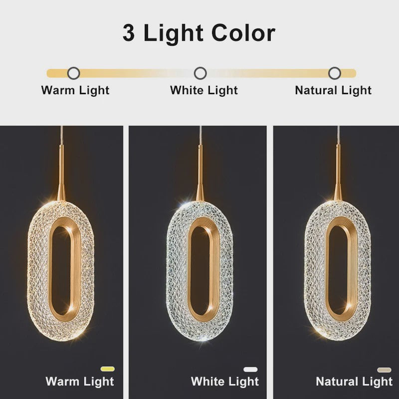 Moderne Kristallen LED Hanglamp - Stijlvolle Verlichting voor Woonkamer & Slaapkamer