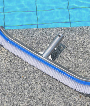 Heavy Duty Zwembadborstel 18 Inch - Nylon & RVS - Voor Tegels, Muren en Vloer