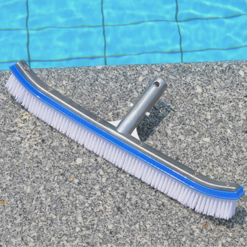 Heavy Duty Zwembadborstel 18 Inch - Nylon & RVS - Voor Tegels, Muren en Vloer