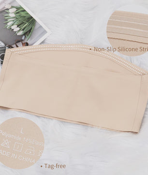Naadloze Strapless Bandeau Top BH met Siliconen Anti-slip Strip - Comfortabele Lingerie voor Off-shoulder Outfits