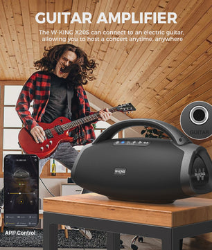 W-KING X20S Draadloze Bluetooth Speaker - 140W RMS, IPX7 Waterdicht, Krachtige Bas
