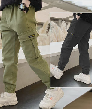 Stoere Cargo Broek voor Jongens (3-14 Jaar) - Slim Fit, Casual & Sportief
