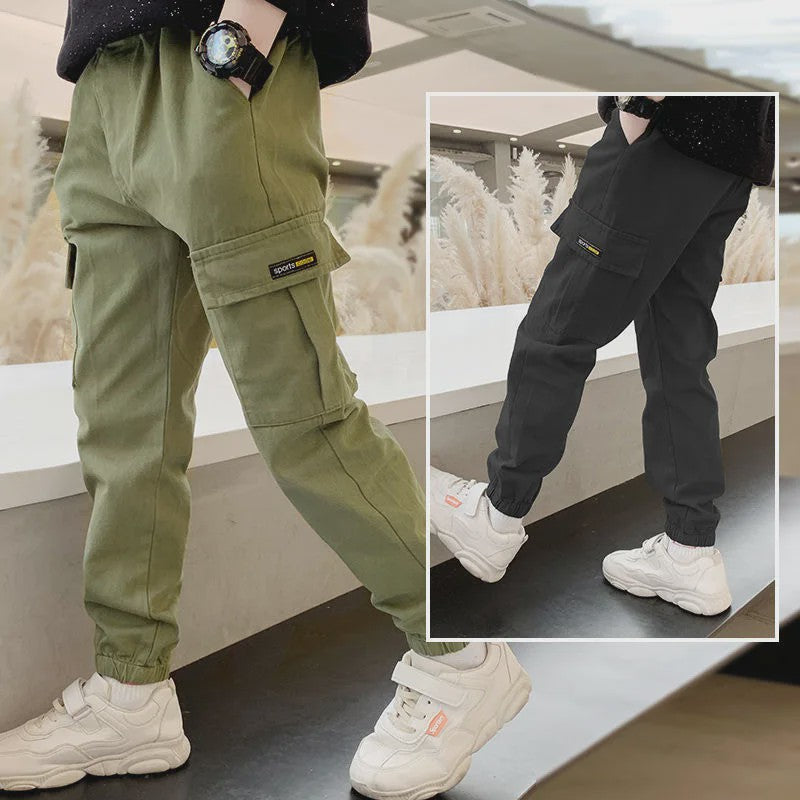 Stoere Cargo Broek voor Jongens (3-14 Jaar) - Slim Fit, Casual & Sportief