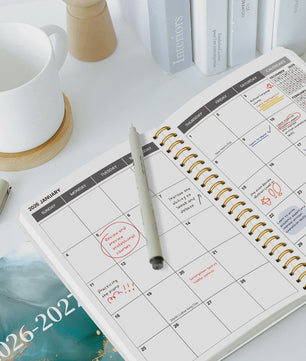 Academische Planner 2026-2027 A5 - Week & Maand - Spiraalbinding