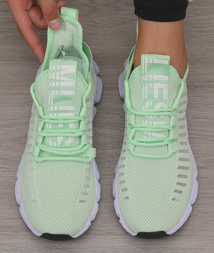 Ademende Sportschoenen Dames - Lichtgewicht Mesh, Comfortabele Zachte Zool, Casual Sneakers