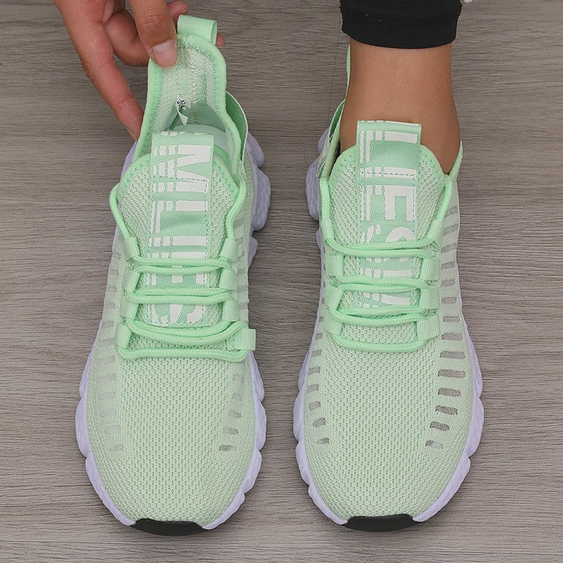 Ademende Sportschoenen Dames - Lichtgewicht Mesh, Comfortabele Zachte Zool, Casual Sneakers