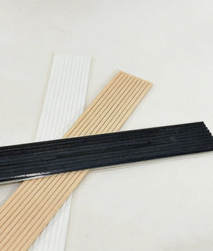 100 Stuks Diffuser Stokjes Zwart & Wit - 30cm Lang - Essentiële Oliën Verspreiden