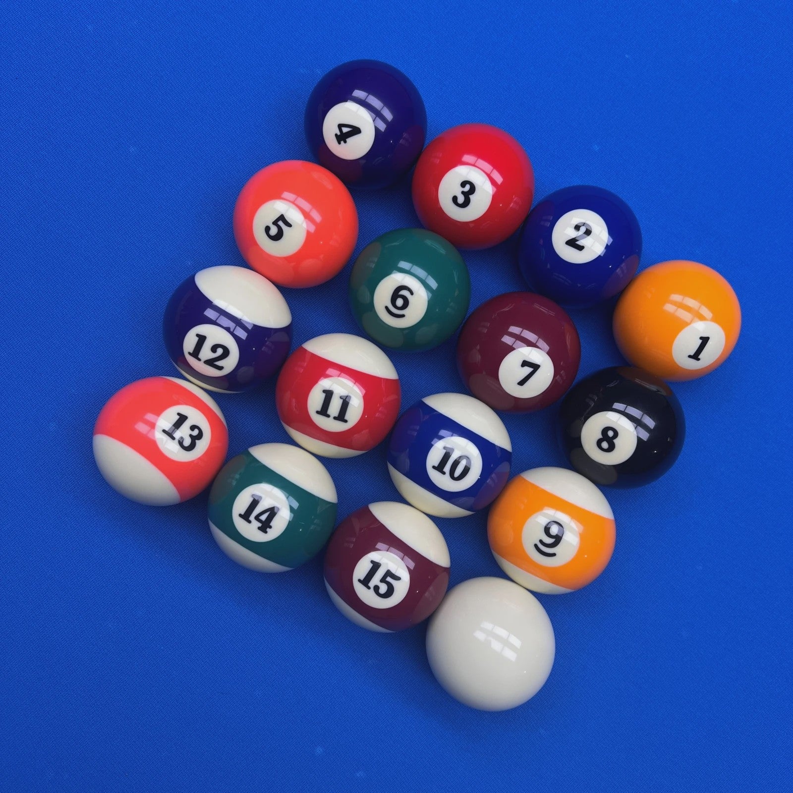 Professionele Billiart Ballen Set - 16 Stuks, 57mm Standaard Maat voor Pooltafel Spelletjes