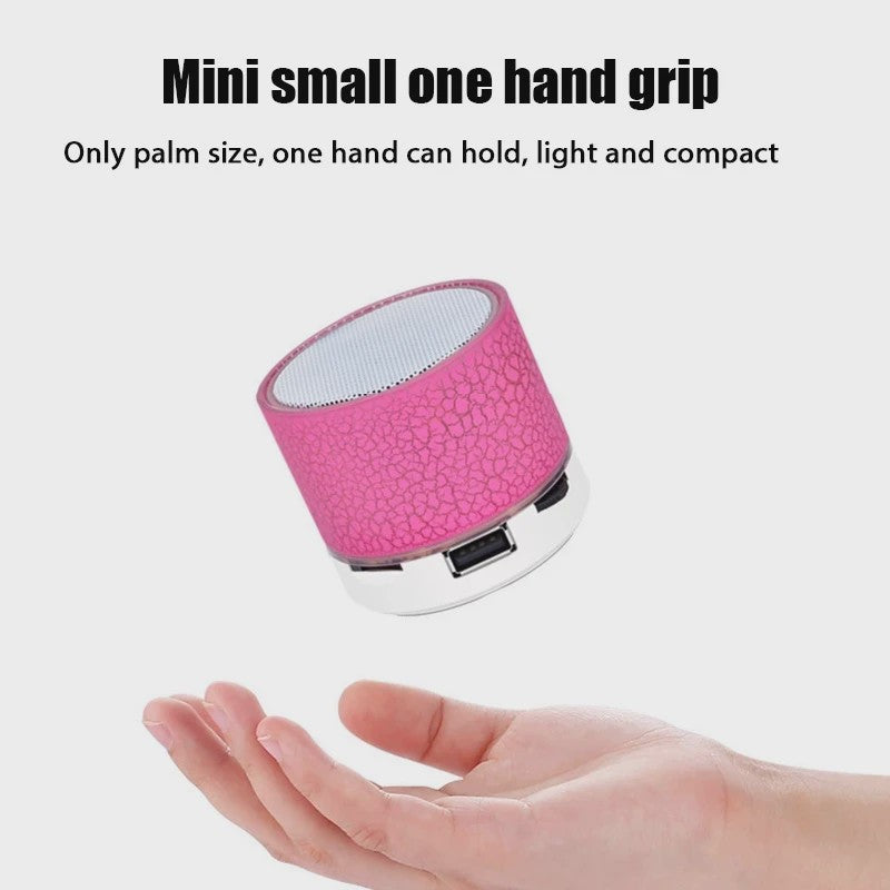 Mini Bluetooth Speaker met Kleurrijke LED Verlichting en Draadloze Muziekweergave