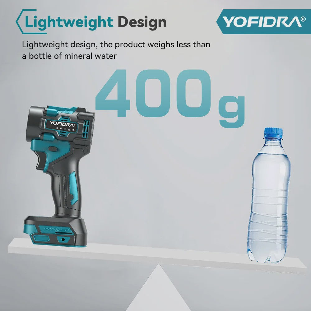 YOFIDRA Krachtige 2-in-1 Accu Bladblazer & Zuiger - 80000RPM Borstelloze Motor