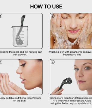 540 Naaldjes Derma Roller - 0.2mm, 0.25mm, 0.3mm - Huidverzorging & Verjonging