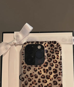 Transparant Leopard Print Hoesje voor Diverse iPhone Modellen - Schokbestendig Siliconen Cover