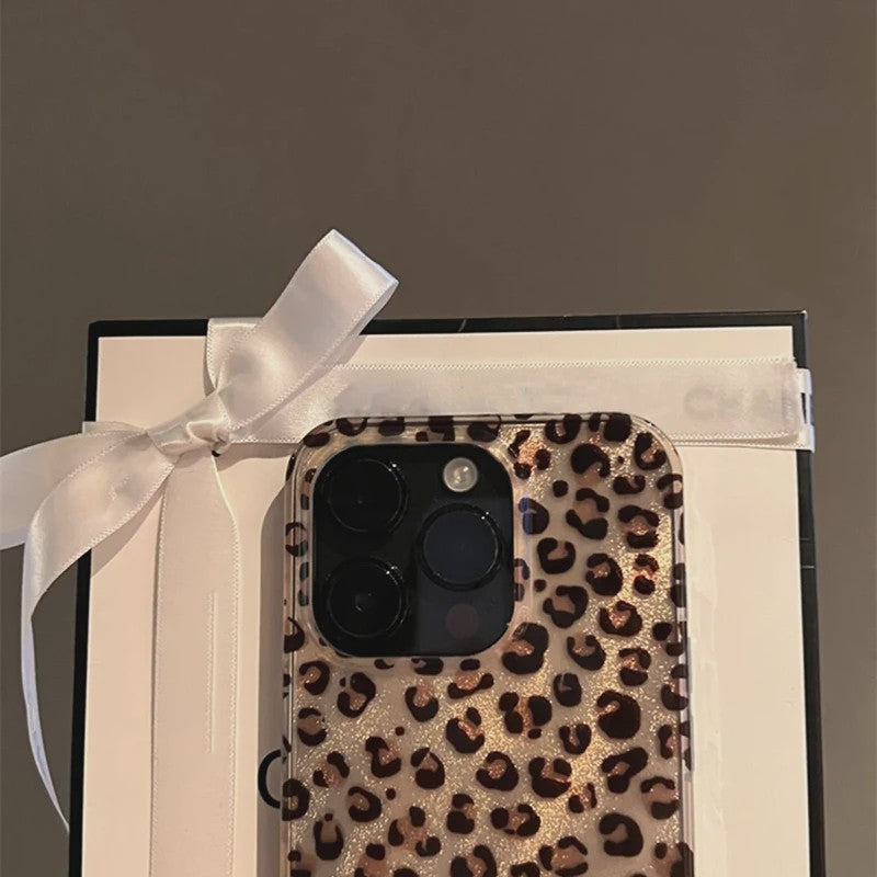 Transparant Leopard Print Hoesje voor Diverse iPhone Modellen - Schokbestendig Siliconen Cover