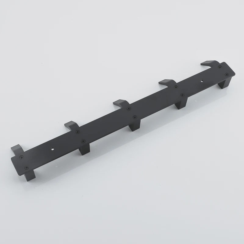 Moderne Aluminium Wandhaken Zwart - Ophangrek voor Handdoeken, Jassen en Meer