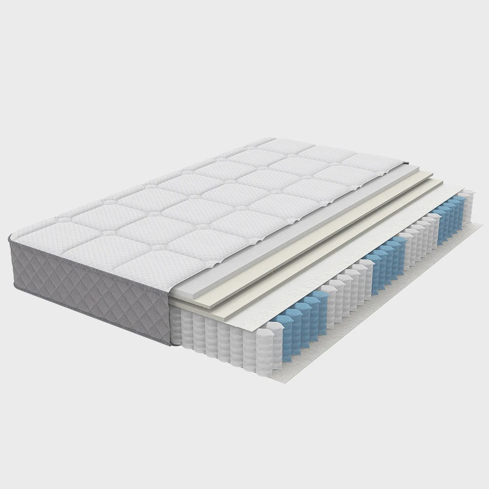 Orthopedisch Koudschuim Matras met 7-Zone Pocketvering Kern - H3 Hardheid, 20 cm