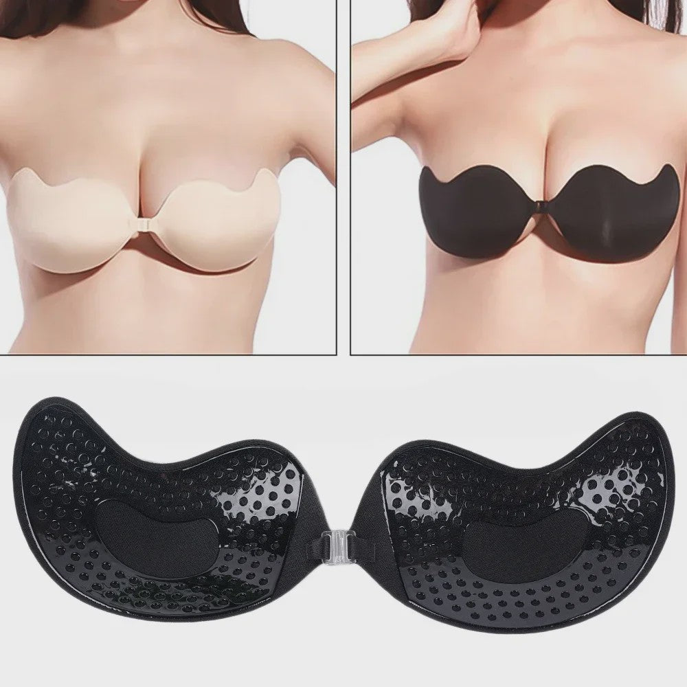 Onzichtbare Push-Up BH - Strapless, Backless & Zelfklevend voor Perfecte Decolleté