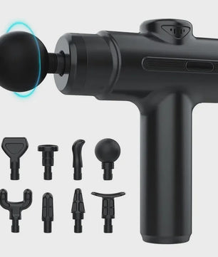 Professionele Massage Gun: Deep Tissue Spierontspanning met 8 Opzetstukken