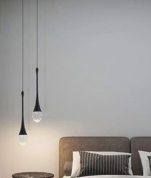 Moderne LED Hanglamp Druppelvorm - Sfeervolle Verlichting voor Slaapkamer & Nachtkastje