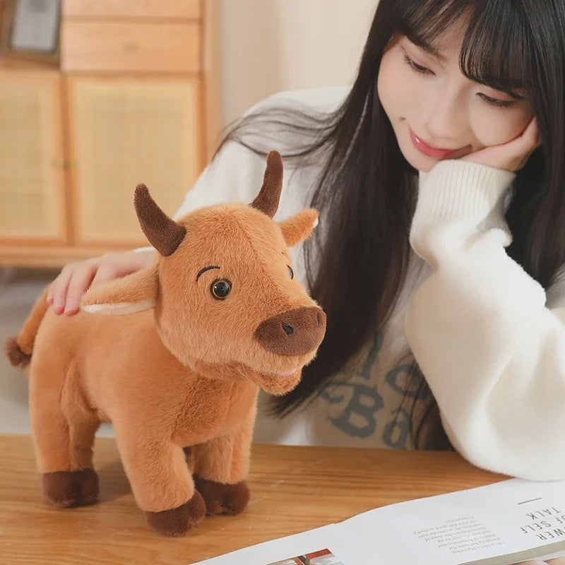 Schattige Koeien & Stieren Pluche Knuffels - 25-40cm - Educatief Speelgoed & Cadeau