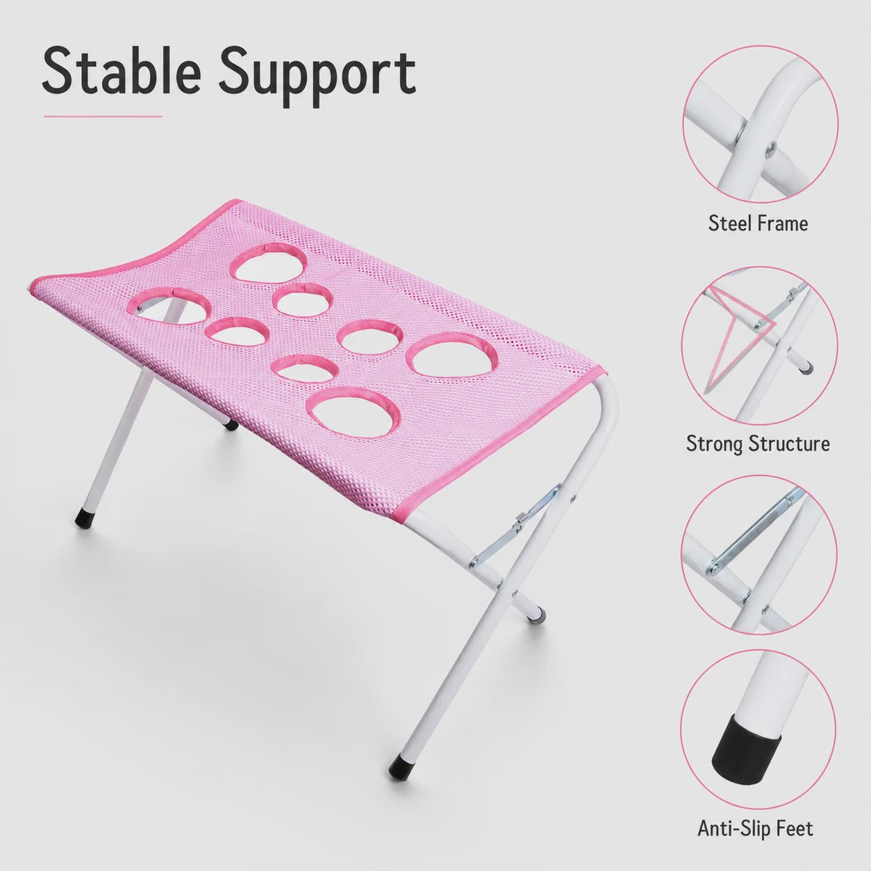 Opvouwbare Honden & Katten Grooming Hammock Stand - Sneldrogend Mesh voor Baden & Nagels Knippen