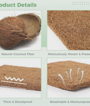 Milieuvriendelijke Kokosvezel Kippennestmatten - Herbruikbaar & Duurzaam Legnest Bodemmateriaal
