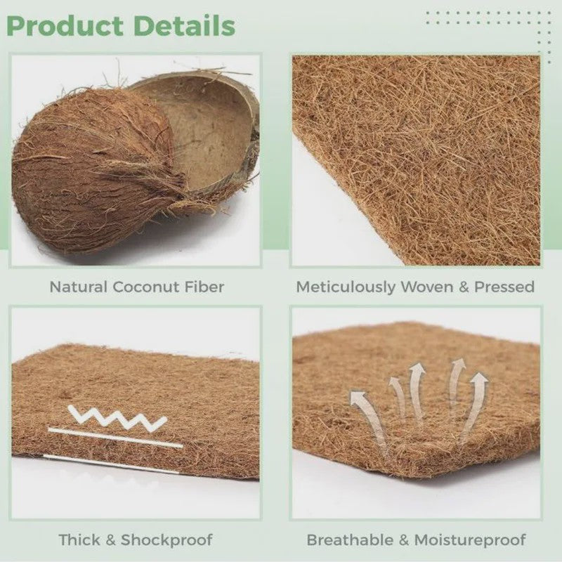 Milieuvriendelijke Kokosvezel Kippennestmatten - Herbruikbaar & Duurzaam Legnest Bodemmateriaal