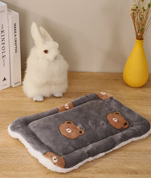 Zacht Pluche Huisje & Mat voor Kleine Huisdieren - Warm & Comfortabel