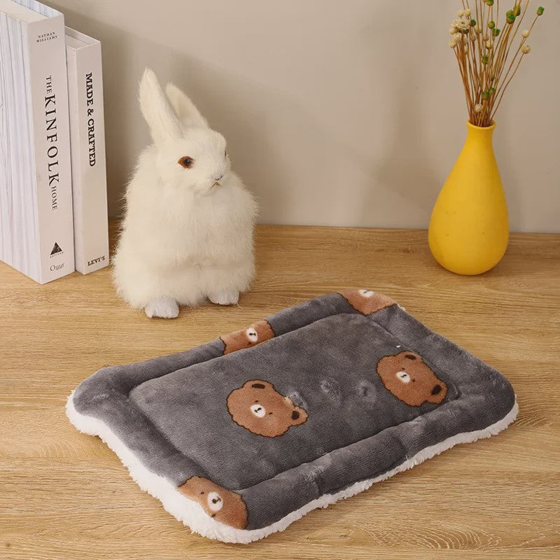 Zacht Pluche Huisje & Mat voor Kleine Huisdieren - Warm & Comfortabel