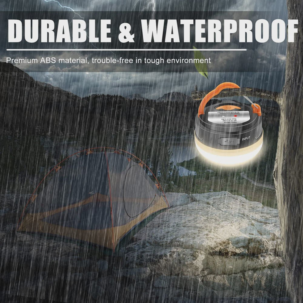 Krachtige 10W USB Oplaadbare Camping Lantaarn - Draagbare Tentlamp met 1200mAh Batterij