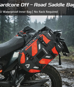 Waterdichte Motor Zijkoffers 40L - Rackless Panniers voor Avontuurlijke Motortochten