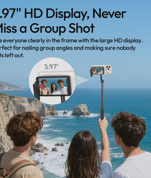 Ulanzi VM1 Vlog Selfie Monitor voor iPhone - Magnetische Ring & Live Streaming