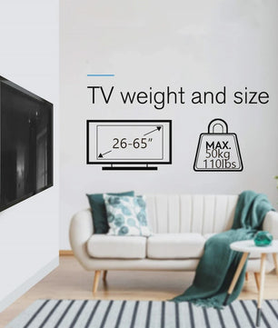 Universele TV Muurbeugel 26-63 inch - Verstelbaar & Laag Profiel