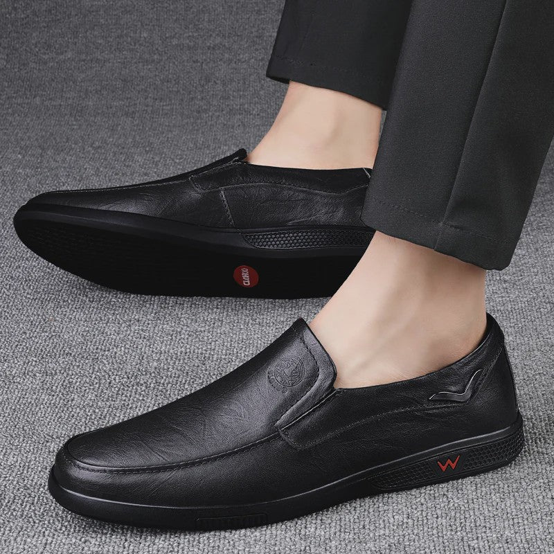 Handgemaakte Leren Herenschoenen - Zakelijk Casual - Rubberen Zool
