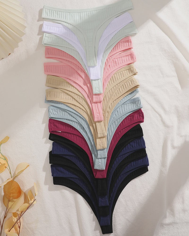 15-Delige Set Dames String Broekjes - Katoen, Sexy & Comfortabel Ondergoed