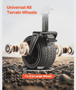 Dubbeldeks inklapbare transportkar - 300L, 450lbs, All-Terrain wielen