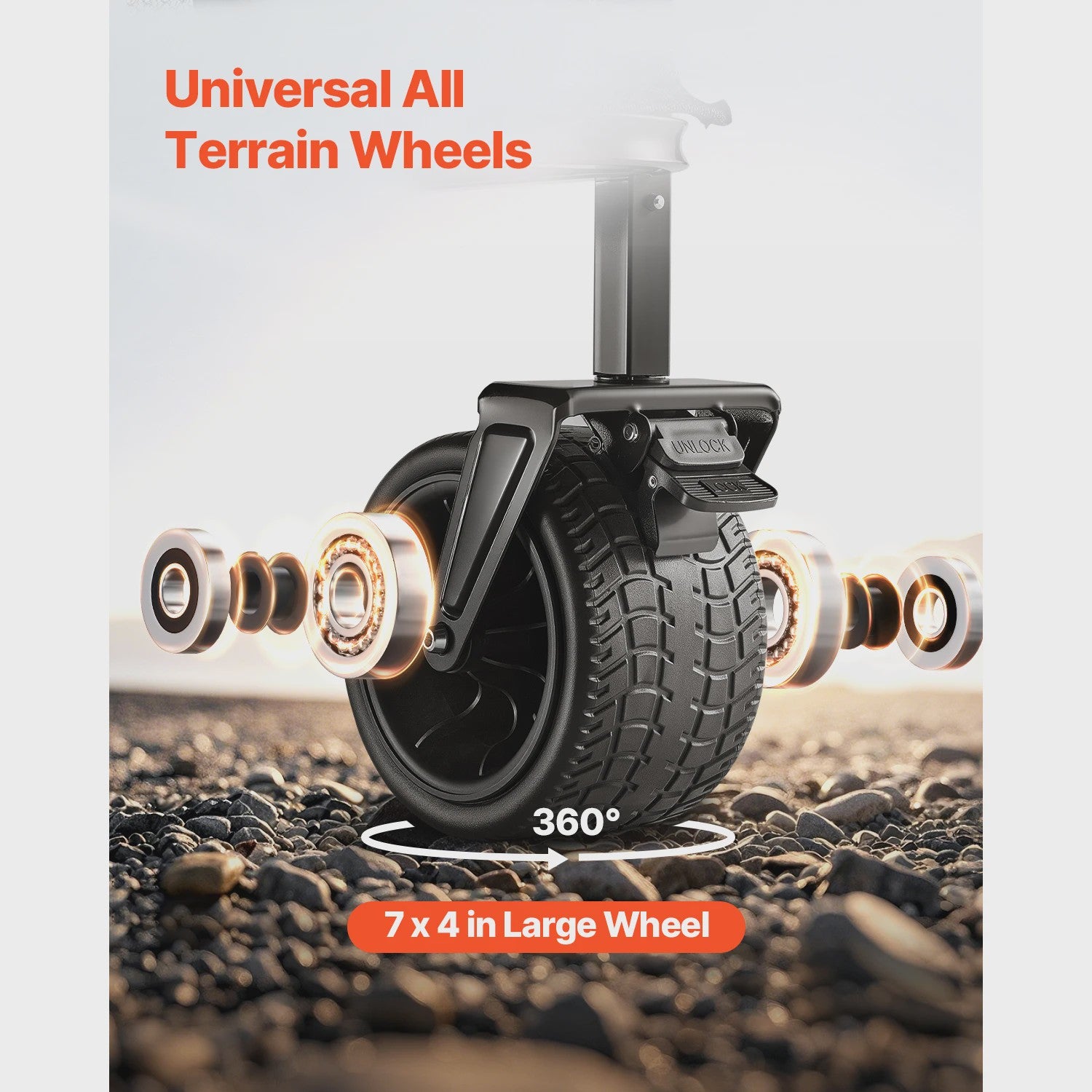 Dubbeldeks inklapbare transportkar - 300L, 450lbs, All-Terrain wielen