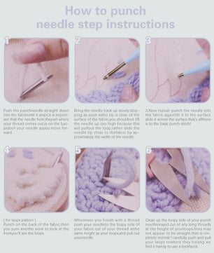 Punch Needle Borduurpakket - Dieren & Patronen - DIY Knutselset voor Beginners