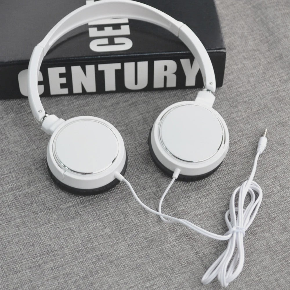 Universele 3.5mm Bedrade Koptelefoon - Opvouwbaar, Draagbaar, Noise Cancelling voor Muziek & Gaming