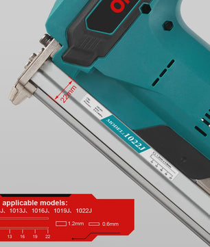 ONEVAN Accu Tacker 1022J - Borstelloze Motor, 2 Versnellingen, Makita 18V Compatibel
