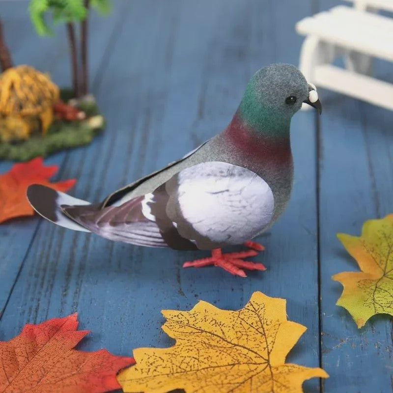Levensechte Kunstduif van Schuim - Decoratie voor Huis en Tuin