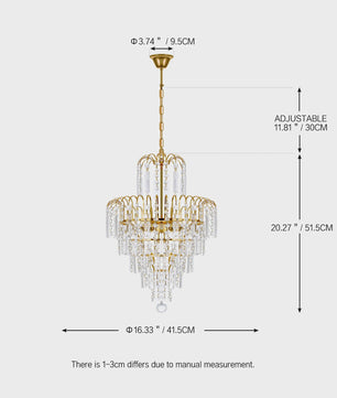 Luxe Kristallen Plafondlamp - Moderne Hanglamp voor Woonkamer & Bruiloft Decoratie