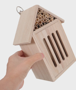 Houten Insectenhotel - Nestkast voor Nuttige Insecten in de Tuin - Eco Vriendelijk
