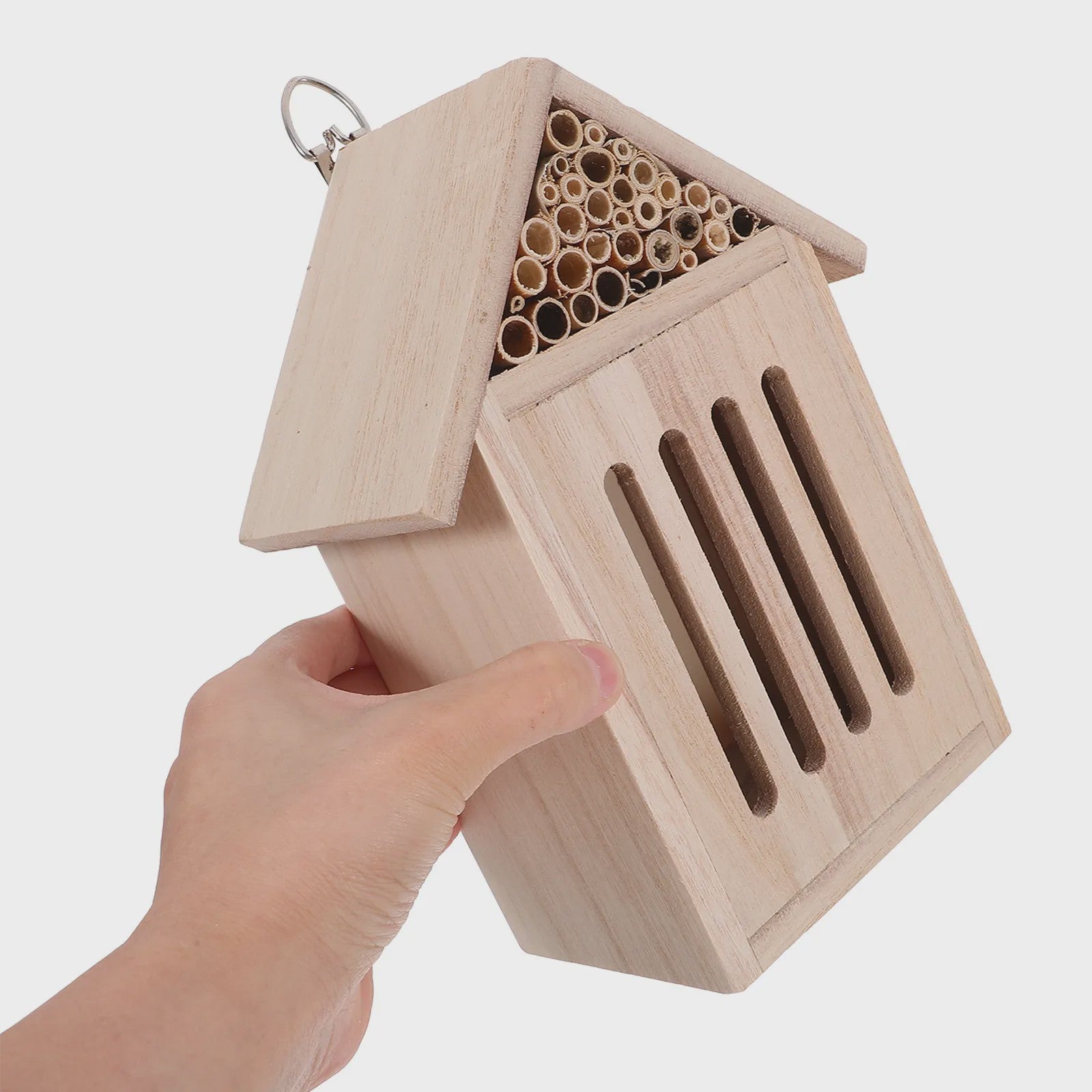 Houten Insectenhotel - Nestkast voor Nuttige Insecten in de Tuin - Eco Vriendelijk