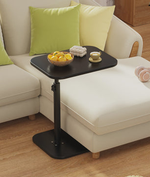 Verstelbare en Draaibare Bijzettafel - C-vormig Koffietafel voor Sofa en Bed