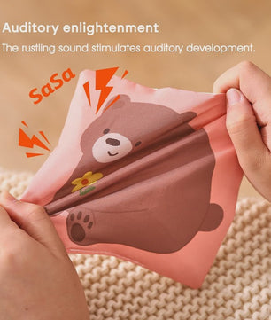 Montessori Stoffen Tissue Box Speelgoed - Educatief Sensorisch Speelgoed voor Baby's met Vinger Oefening