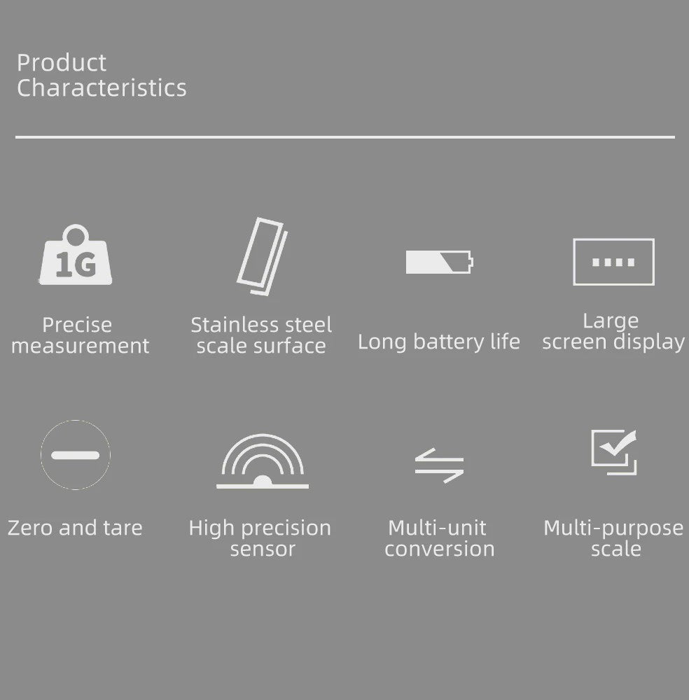 Precisie Digitale Weegschaal 3000g x 0.1g met LCD Display - Keuken, Sieraden & Laboratorium