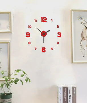 Creatieve Frameless DIY Wandklok - Stille Klok voor Woonkamer & Kantoor Decoratie